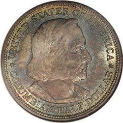 1893 50C Columbian MS67 NGC