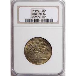 1935 50C Connecticut MS66 NGC