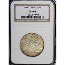 1935 50C Connecticut MS66 NGC
