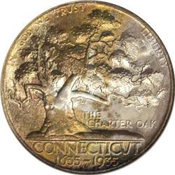 1935 50C Connecticut MS67 NGC