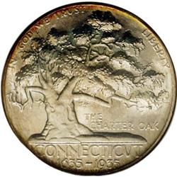 1935 50C Connecticut MS67 NGC