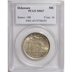 1936 50C Delaware MS67 PCGS