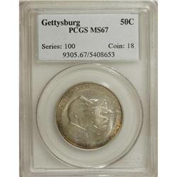 1936 50C Gettysburg MS67 PCGS