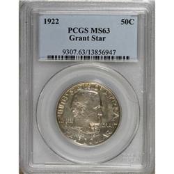 1922 50C Grant with Star MS63 PCGS