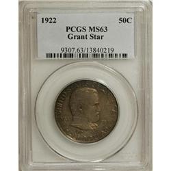 1922 50C Grant with Star MS63 PCGS