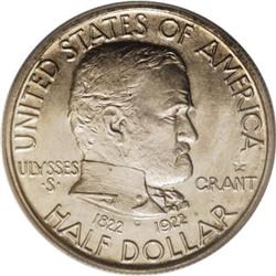 1922 50C Grant with Star MS64 PCGS