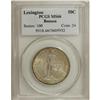 Image 1 : 1925 50C Lexington MS66 PCGS. Delicate blue-gray patin