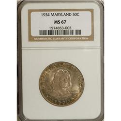 1934 50C Maryland MS67 NGC