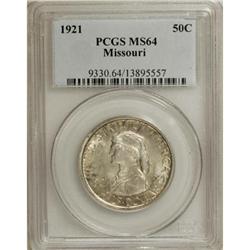 1921 50C Missouri MS64 PCGS