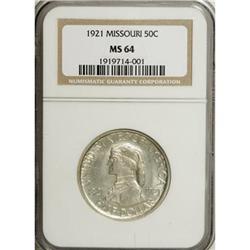 1921 50C Missouri MS64 NGC