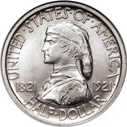 1921 50C Missouri MS66 NGC
