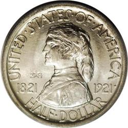 1921 50C Missouri 2x4 MS65 PCGS