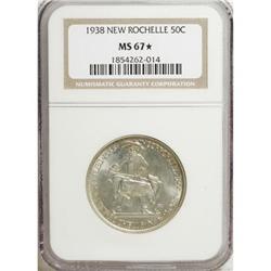 1938 50C New Rochelle MS67 NGC