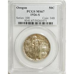 1926-S 50C Oregon MS67 PCGS