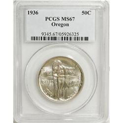 1936 50C Oregon MS67 PCGS