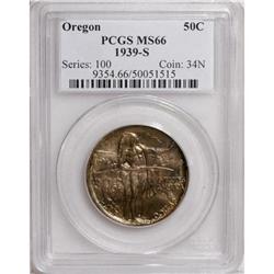 1939-S 50C Oregon MS66 PCGS