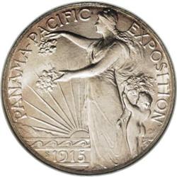 1915-S 50C Panama-Pacific MS66 NGC