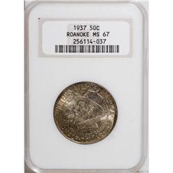 1937 50C Roanoke MS67 NGC
