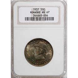 1937 50C Roanoke MS67 NGC