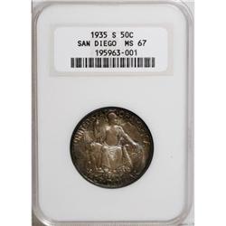 1935-S 50C San Diego MS67 NGC
