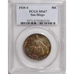 1935-S 50C San Diego MS67 PCGS