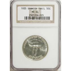 1935 50C Spanish Trail MS64 NGC