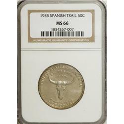 1935 50C Spanish Trail MS66 NGC