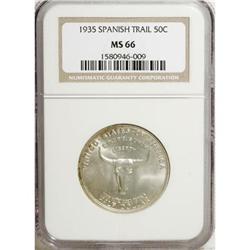 1935 50C Spanish Trail MS66 NGC