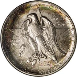 1938 50C Texas MS68 NGC