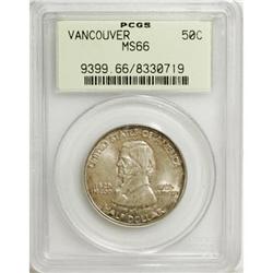 1925 50C Vancouver MS66 PCGS