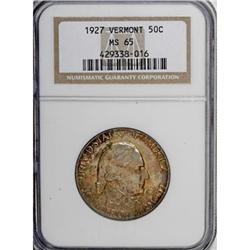 1927 50C Vermont MS65 NGC
