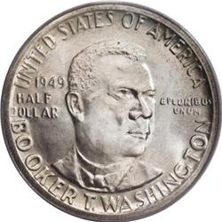 1949-D 50C Booker T. Washington MS67 PCGS