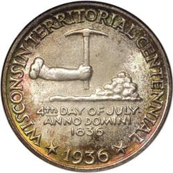 1936 50C Wisconsin MS68 NGC