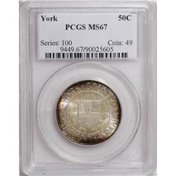 1936 50C York MS67 PCGS