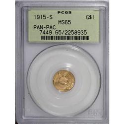 1915-S G$1 Panama-Pacific Gold Dollar MS65 PCGS