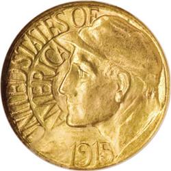 1915-S G$1 Panama-Pacific Gold Dollar MS66 NGC