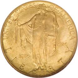 1926 $2 1/2 Sesquicentennial MS66 NGC