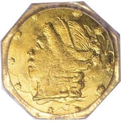 1859 25C Liberty Octagonal 25 Cents, BG-705,