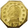 Image 1 : 1872 25C Washington Octagonal 25 Cents, BG-722,