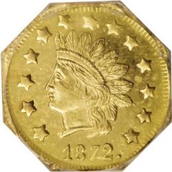 1872 $1 BG-1119 MS64 NGC