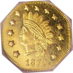 1872 $1 BG-1120 MS65 Prooflike NGC