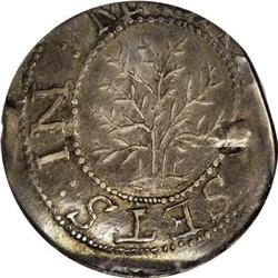 1652 SHILNG Oak Tree Shilling AU50 PCGS
