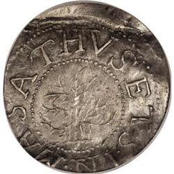 1652 SHILNG Oak Tree Shilling AU58 PCGS