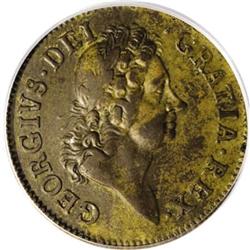 1722 PENNY Rosa Americana Penny, GEORGIVS AU55