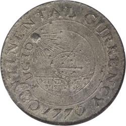 1776 $1 Continental Dollar, Pewter, AU Details