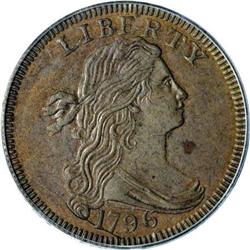 1796 1C Draped Bust, Reverse of 1797 MS64 Brown