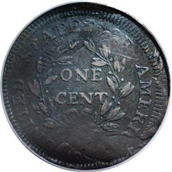 1797 1C Triple Flipover Strike, XF45 PCGS.