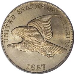 1857 1C MS66 PCGS