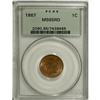 Image 3 : 1867 1C MS65 Red PCGS