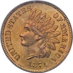 1871 1C MS66 Red PCGS